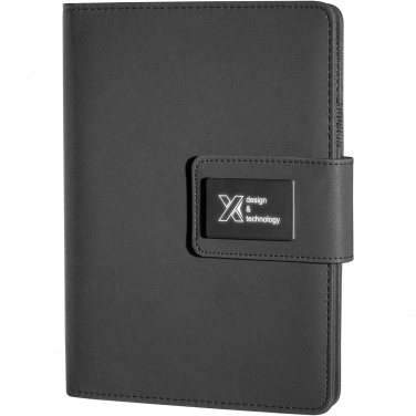 Logo trade corporate gifts image of: SCX.design O16 A5 light-up notebook power bank