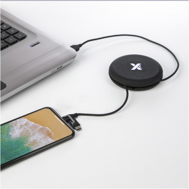 Logo trade corporate gifts image of: SCX.design C18 3-in-1 travel light-up cable