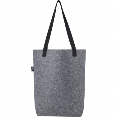 Logotrade promotional giveaway image of: Felta GRS recycled felt tote bag with wide bottom 12L