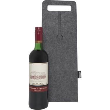 Logotrade promotional gift image of: Felta 75 cl GRS recycled felt wine bag