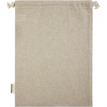 Logo trade promotional item photo of: Pheebs 150 g/m² GRS recycled cotton gift bag large 4L