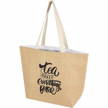 Logotrade promotional product picture of: Juta 300 g/m² jute cooler tote bag 12L
