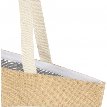 Logotrade promotional gift picture of: Juta 300 g/m² jute cooler tote bag 12L