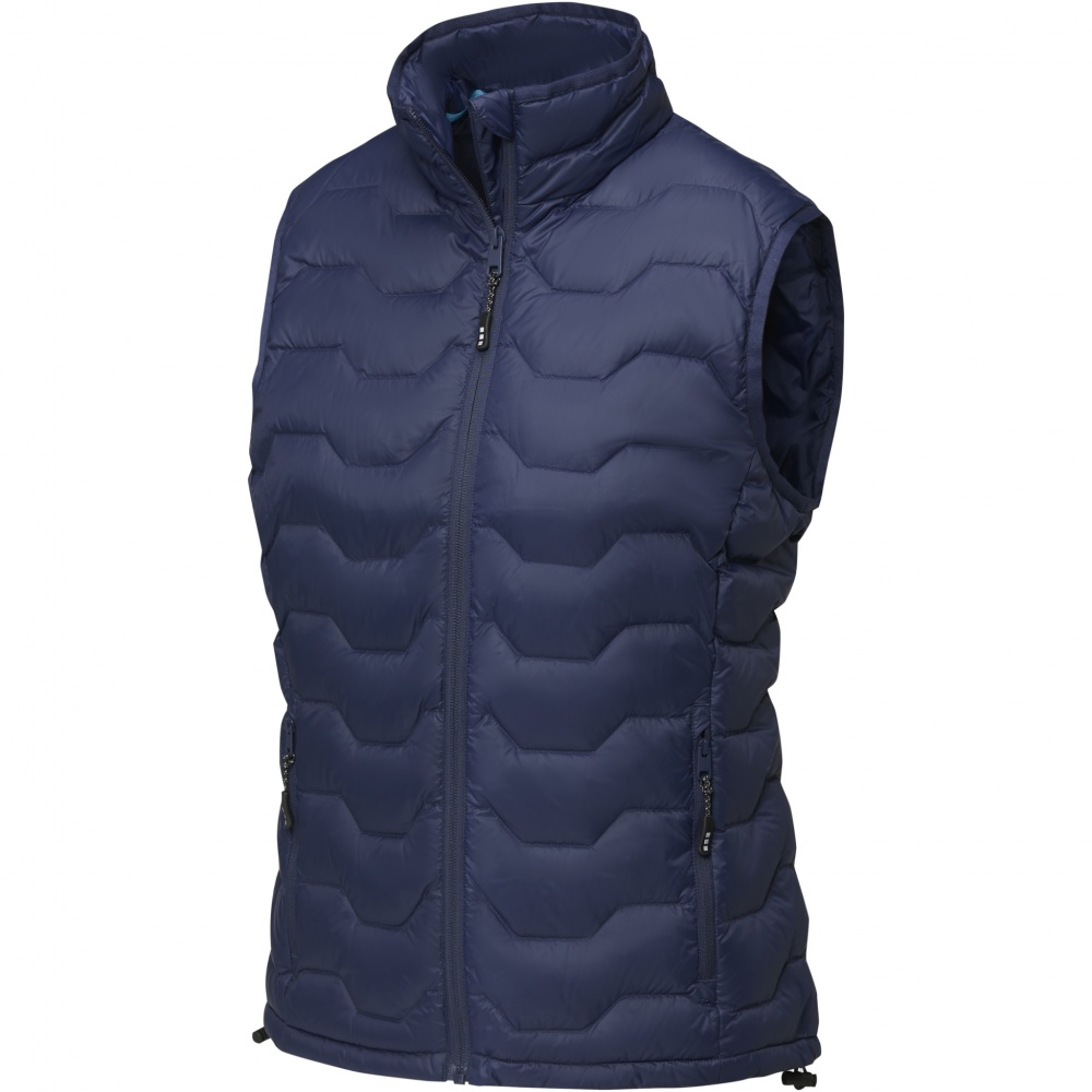 Logo trade promotional giveaway photo of: Epidote women's GRS recycled insulated down bodywarmer