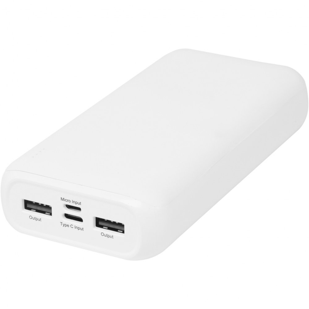 Logo trade business gifts image of: Electro 20.000 mAh recycled plastic power bank 