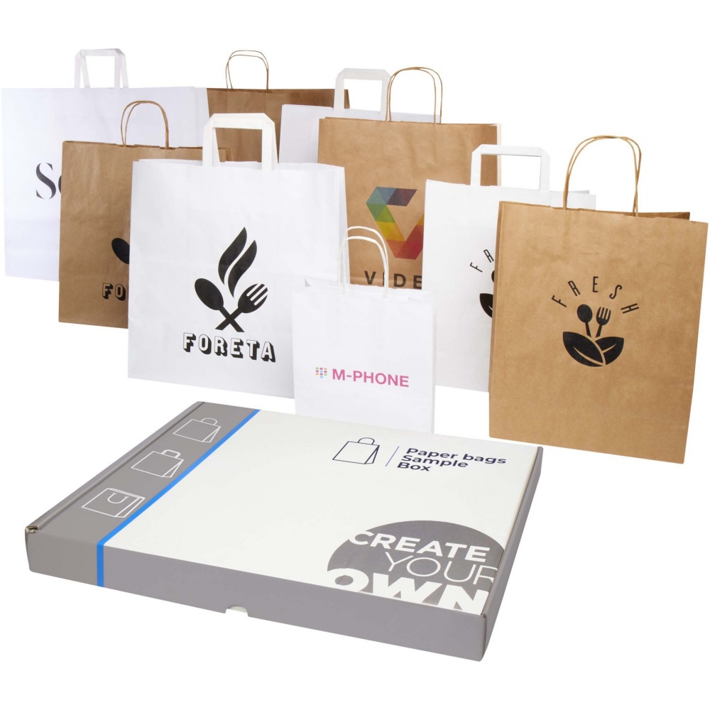 Logo trade promotional products picture of: Kraft paper bags sample box