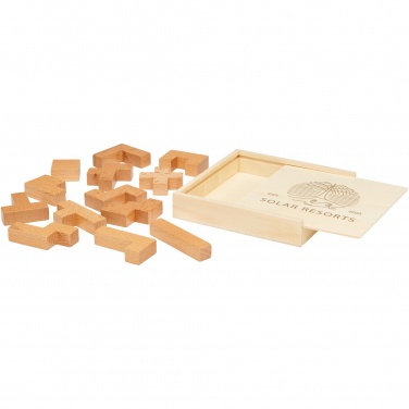Logo trade promotional gifts picture of: Bark wooden puzzle