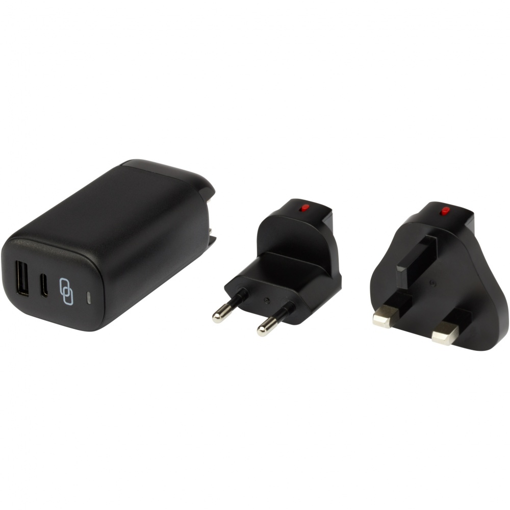 Logo trade promotional giveaway photo of: ADAPT 25W recycled plastic PD travel charger