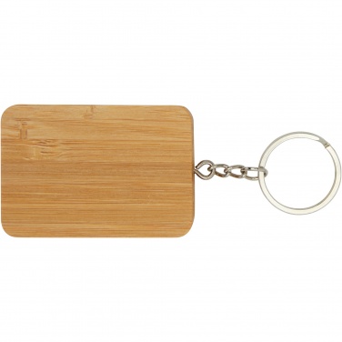 Logotrade promotional giveaways photo of: Reel 6-in-1 retractable bamboo key ring charging cable