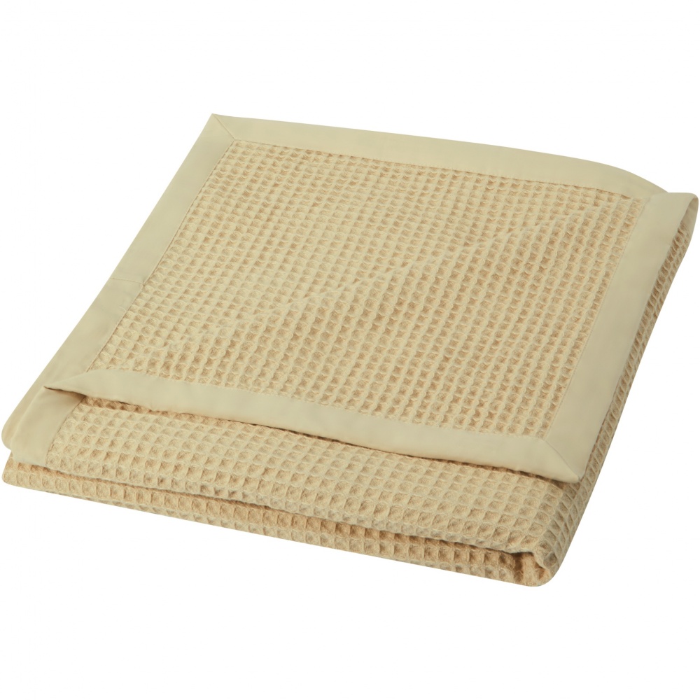 Logotrade promotional item image of: Abele 150 x 140 cm cotton waffle blanket