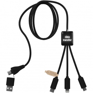 Logotrade promotional product image of: SCX.design C45 5-in-1 rPET charging cable with data transfer