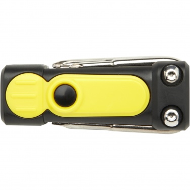 Logo trade promotional gift photo of: Octo 8-in-1 RCS recycled plastic screwdriver set with torch