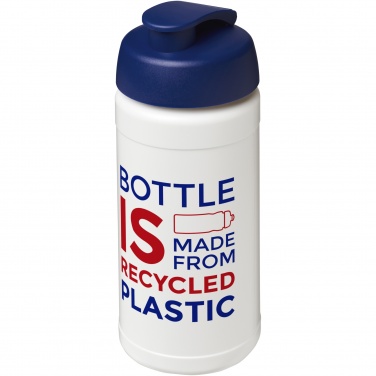 Logo trade promotional giveaway photo of: Baseline 500 ml recycled sport bottle with flip lid
