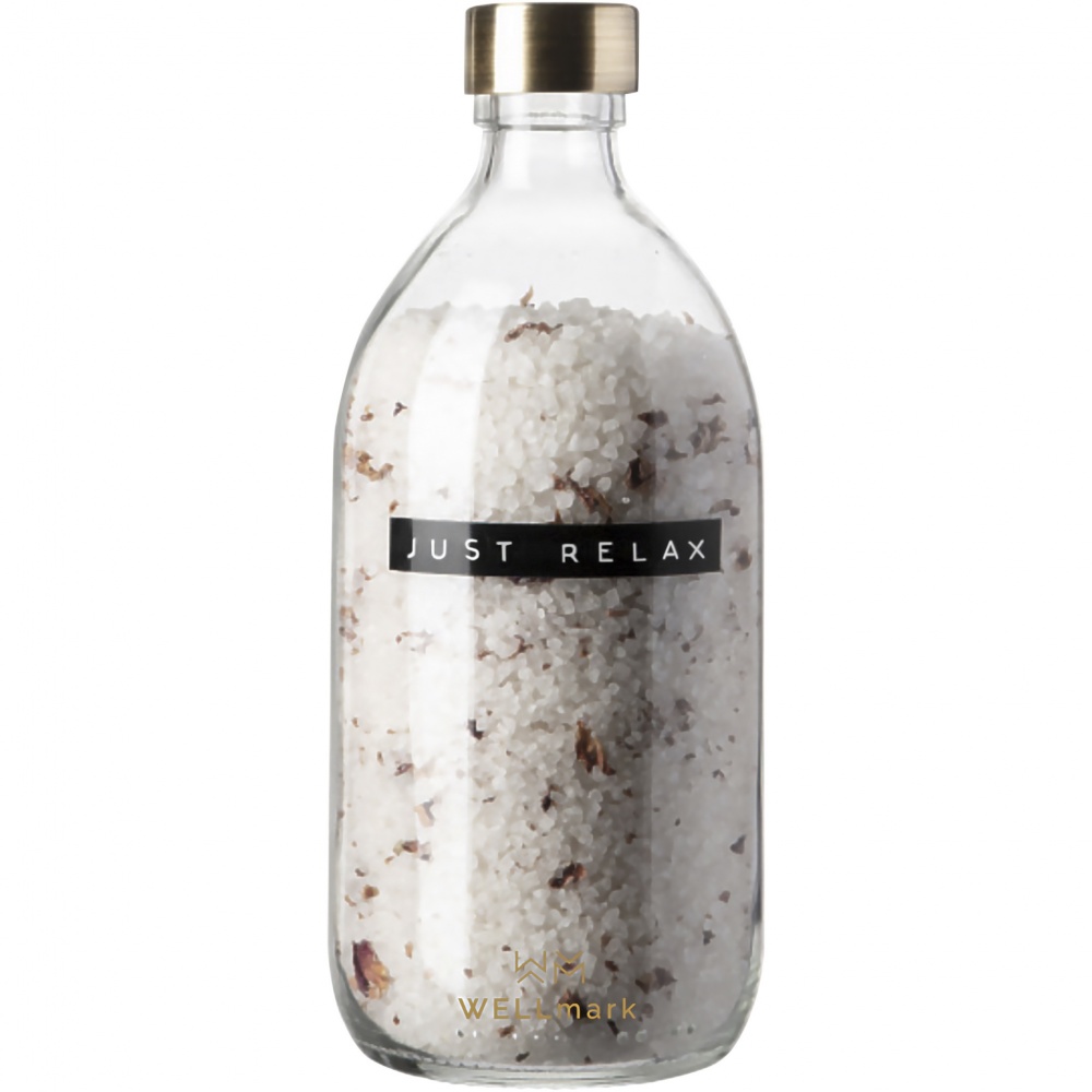 Logo trade promotional merchandise picture of: Wellmark Just Relax 500 ml bath salt - roses fragrance