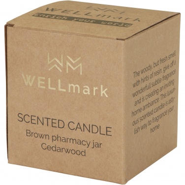 Logo trade advertising products picture of: Wellmark Let's Get Cozy 650 g scented candle - cedar wood fragrance