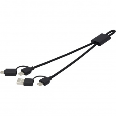 Logo trade advertising products image of: Connect 6-in-1 RCS recycled aluminium 45W quick charge & data transfer cable