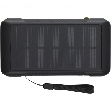 Logo trade promotional product photo of: Soldy 10.000 mAh RCS recycled plastic solar dynamo power bank 