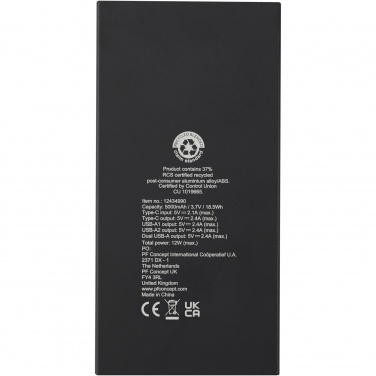 Logotrade promotional merchandise photo of: Connect 5000 mAh recycled aluminium power bank
