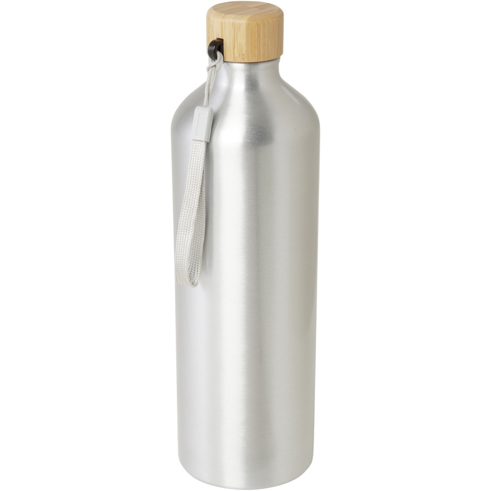 Logo trade promotional items picture of: Malpeza 1000 ml RCS certified recycled aluminium water bottle