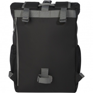 Logotrade promotional gifts photo of: Aqua 15" GRS recycled water resistant roll-top bike bag 20L