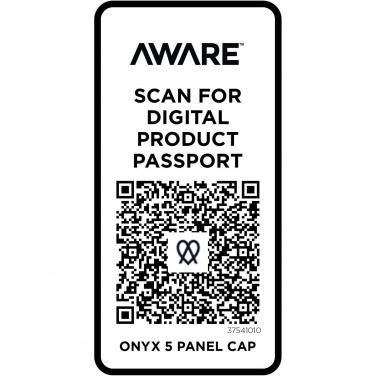 Logotrade promotional products photo of: Onyx 5 panel Aware™ recycled cap