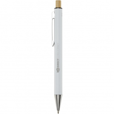 Logotrade promotional giveaway image of: Cyrus recycled aluminium ballpoint pen (blue ink)