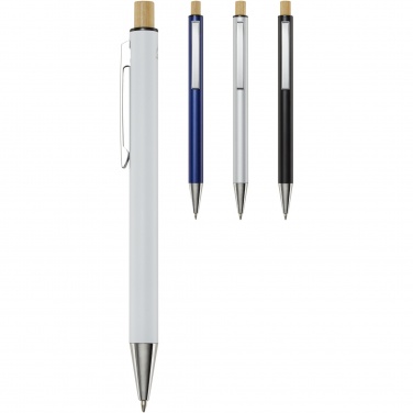 Logotrade advertising product image of: Cyrus recycled aluminium ballpoint pen (blue ink)