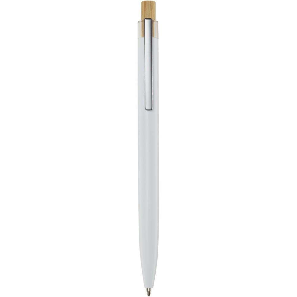 Logo trade promotional gift photo of: Nooshin recycled aluminium ballpoint pen  (blue ink)