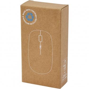 Logotrade promotional product image of: Menlo RCS recycled plastic wireless mouse 