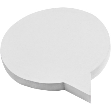 Logo trade promotional giveaways picture of: Sticky-Mate® speech bubble-shaped recycled sticky notes