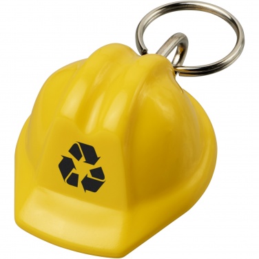 Logotrade promotional products photo of: Kolt hard hat-shaped recycled keychain