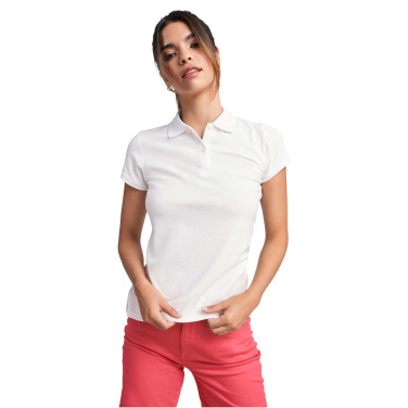 Logo trade promotional giveaway photo of: Prince short sleeve women's polo