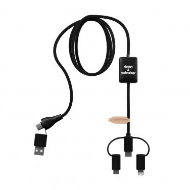 Logotrade promotional item image of: SCX.design C48 CarPlay 5-in-1 charging cable 