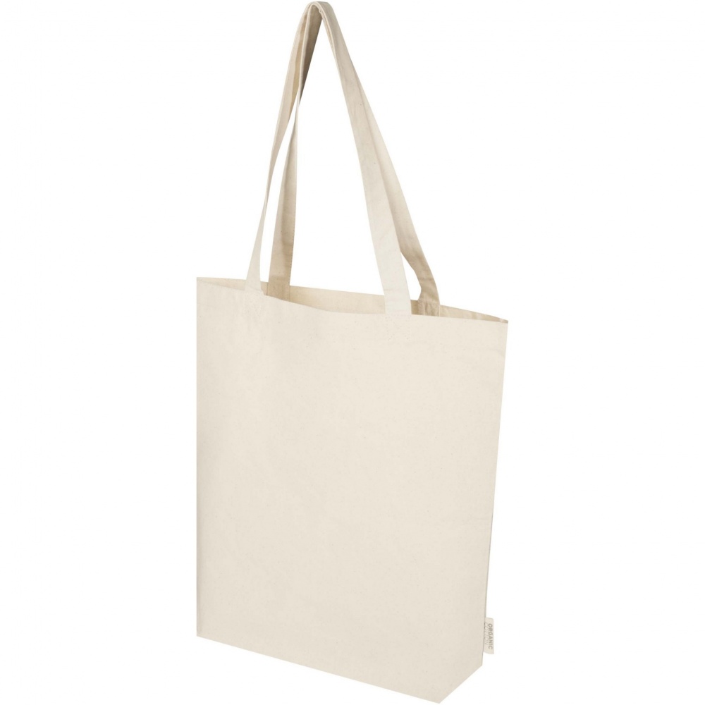 Logotrade promotional giveaway picture of: Orissa 180 g/m² organic wide bottom tote bag 11L