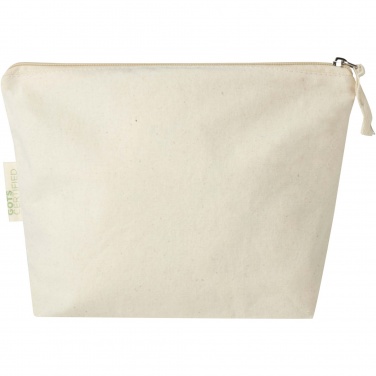 Logo trade corporate gifts image of: Orissa 180 g/m² organic toiletry bag 1L