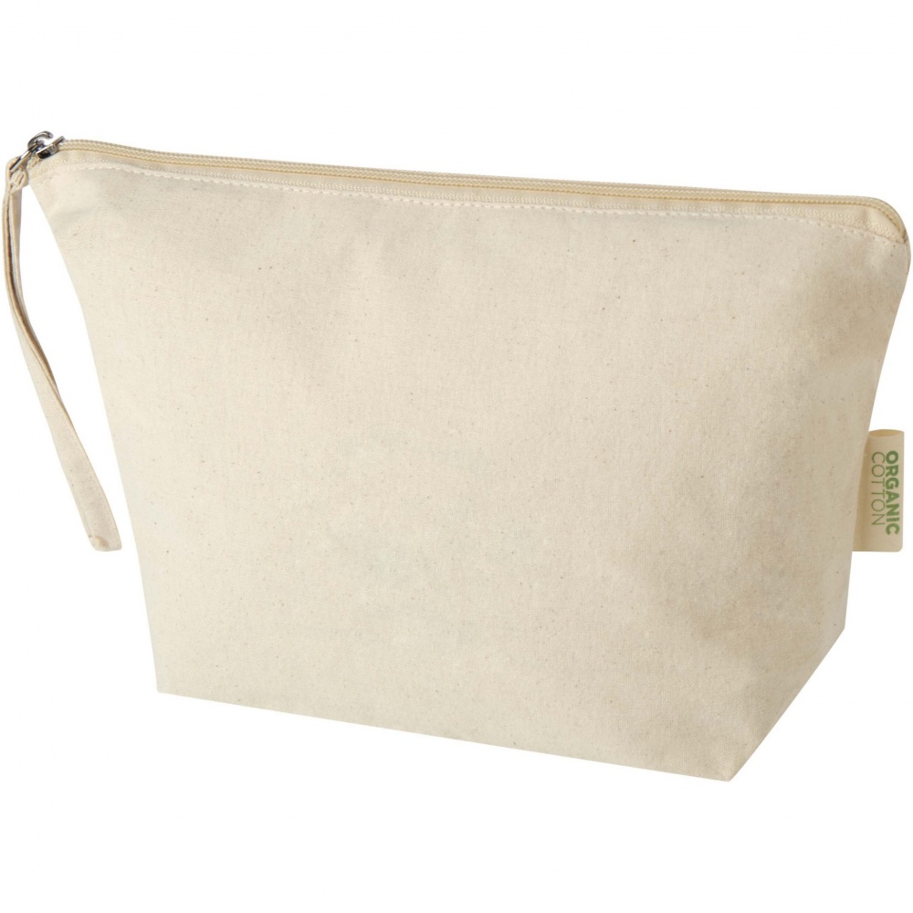 Logo trade promotional product photo of: Orissa 180 g/m² organic large accessory pouch 3L