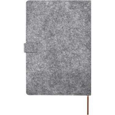 Logotrade corporate gift picture of: Viviana A5 recycled felt and cork notebook