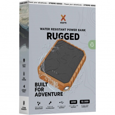Logotrade promotional products photo of: Xtorm XR201 Xtreme 10.000 mAh 20W QC3.0 waterproof rugged power bank with torch