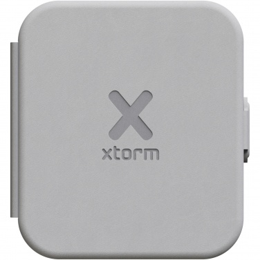 Logo trade promotional gifts image of: Xtorm XWF21 15W foldable 2-in-1 wireless travel charger