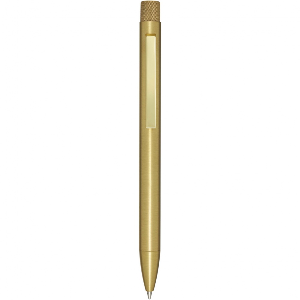 Logotrade advertising product image of: Beatriz recycled brass ballpoint pen