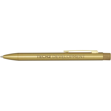 Logo trade advertising product photo of: Beatriz recycled brass ballpoint pen