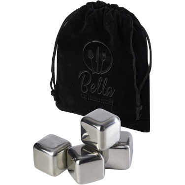Logo trade promotional giveaway photo of: Froz stainless steel ice cubes set