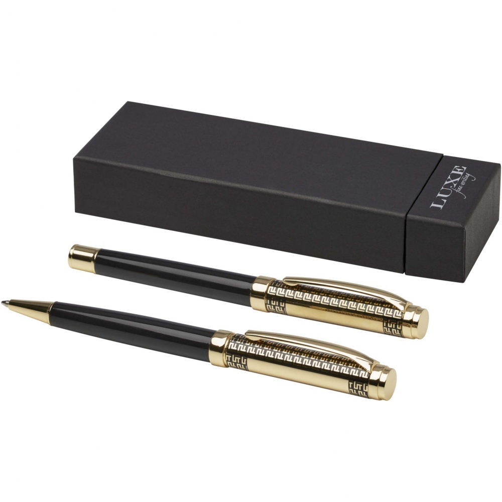 Logotrade promotional product image of: Legato ballpoint and rollerball pen set