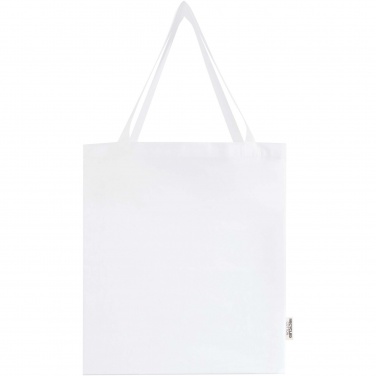 Logo trade promotional items picture of: Madras 140 g/m² GRS recycled cotton gusset tote bag