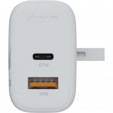 Logo trade promotional giveaways picture of: Xtorm XEC067G GaN² Ultra 67W wall charger - UK plug