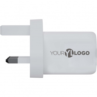 Logo trade promotional giveaways image of: Xtorm XEC035 GaN² Ultra 35W wall charger - UK plug