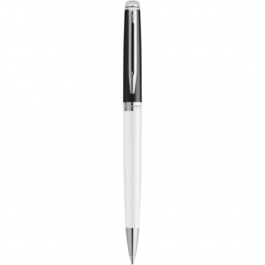Logotrade promotional giveaway picture of: Hemisphere colour blocking ballpoint pen with palladium trim