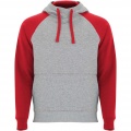 Badet kids two-tone hoodie, Heather grey / Red