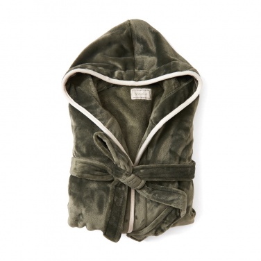 Logotrade promotional gift picture of: VINGA Louis luxury plush RPET robe size L-XL