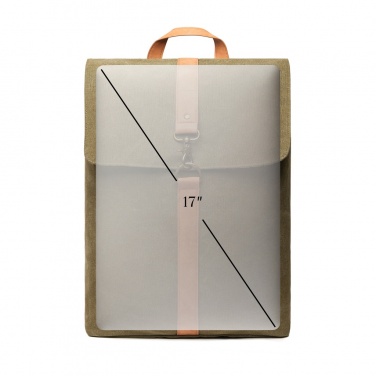 Logo trade promotional items image of: VINGA Bosler backpack GRS recycled canvas